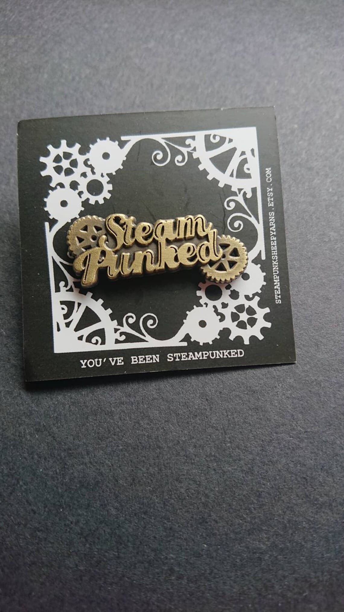 Steampunked Pin Badge
